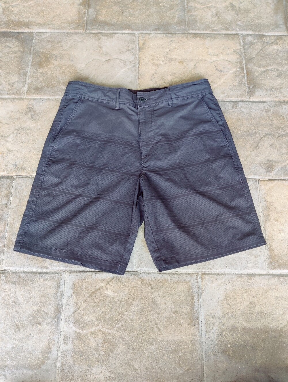 Goodfellow & Co Men’s Hybrid Shorts Charcoal Striped Size 32